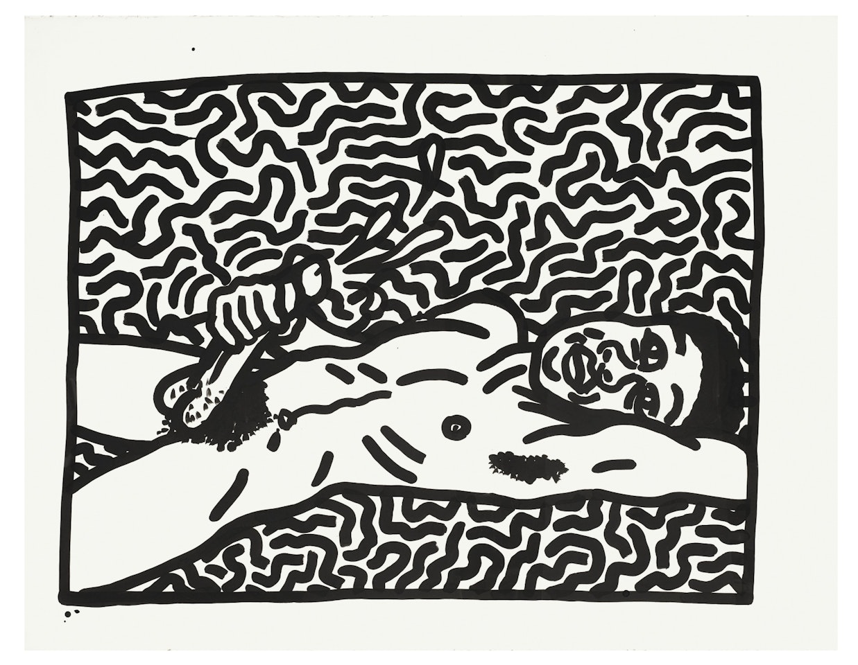 JERK OFF (JUAN DUBOSE) by Keith Haring