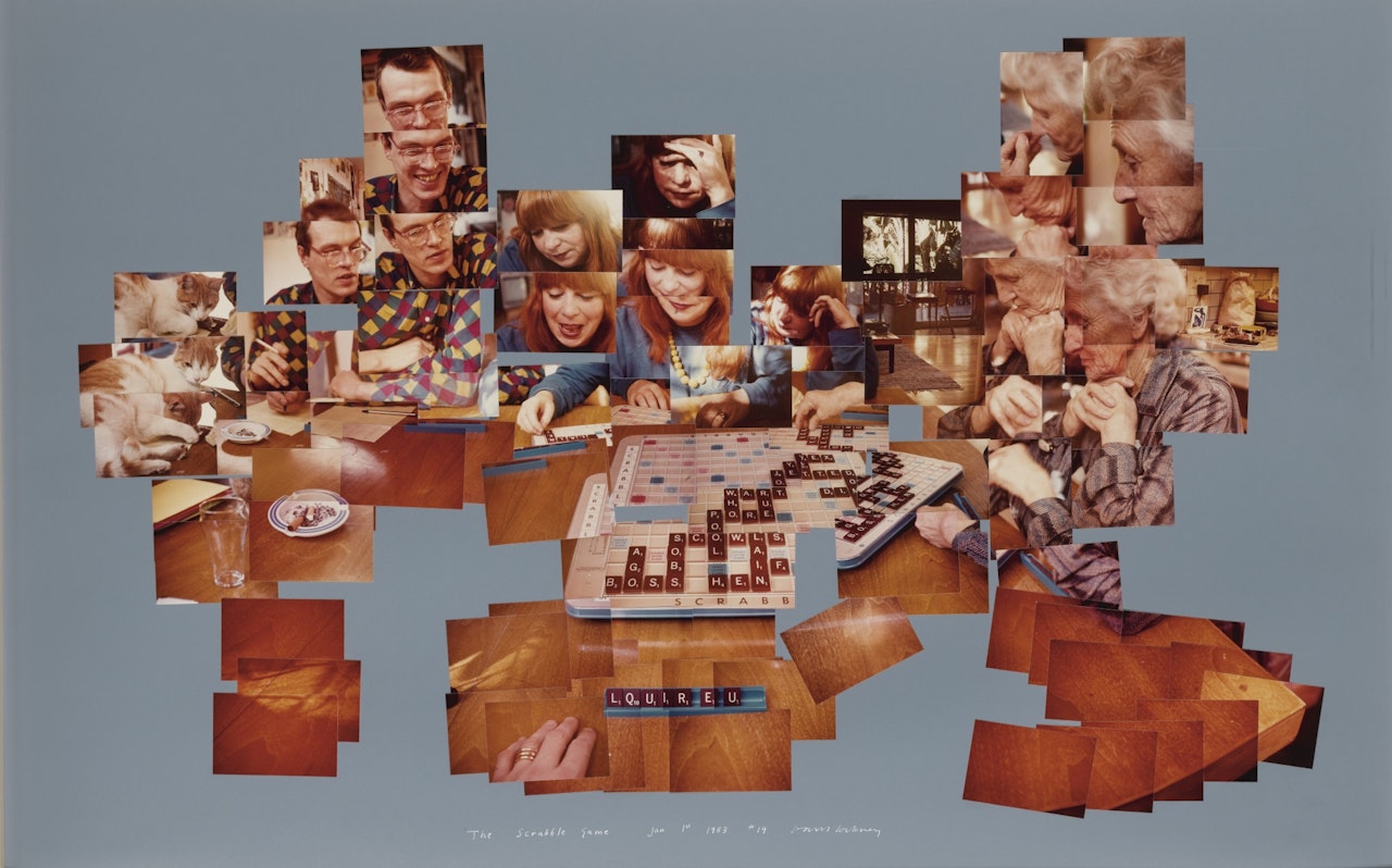 THE SCRABBLE GAME by David Hockney