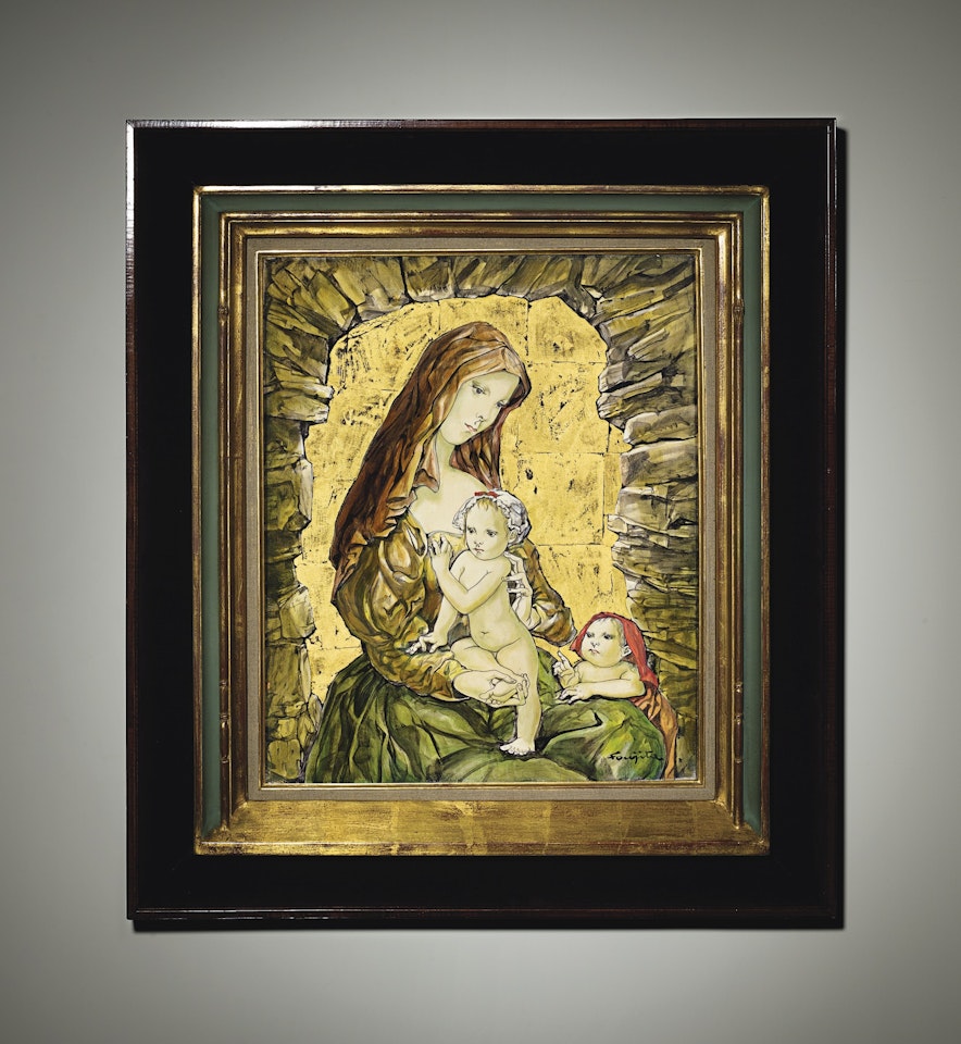 MADONNE À LA GROTTE by Leonard Tsuguharu Foujita