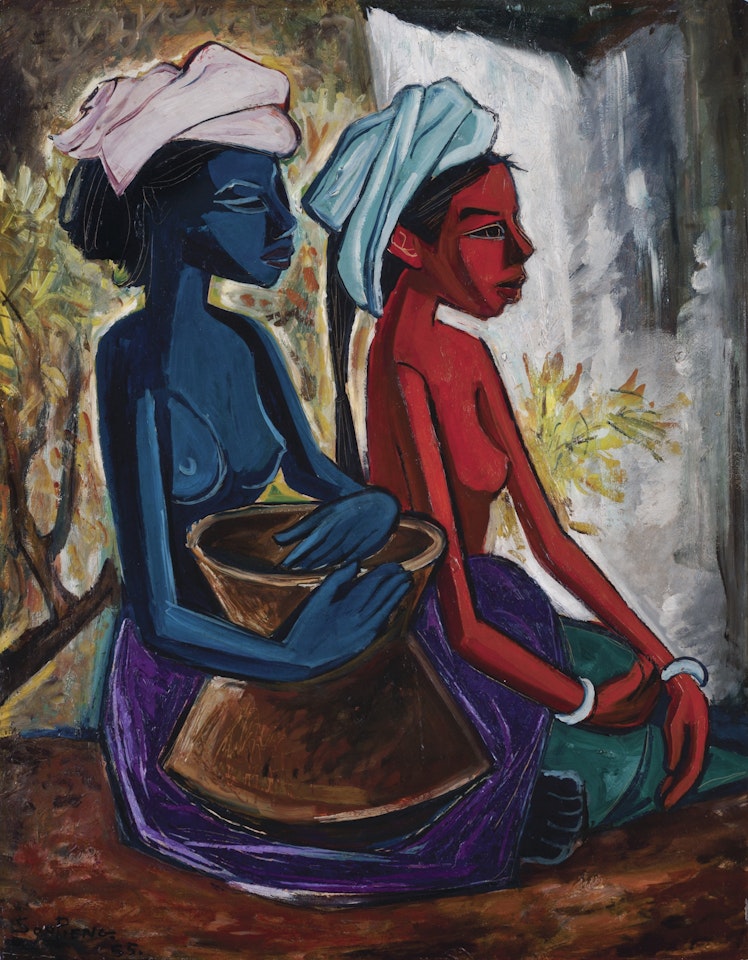 SEATED MAIDENS by Cheong Soo Pieng