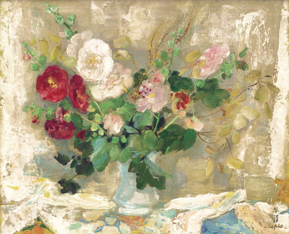 LES ROSES TRÉMIÈRES (THE HOLLYHOCKS) by Le Pho