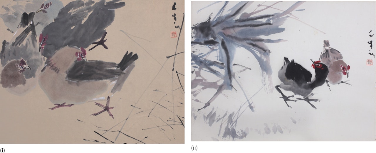 (I) HENS (II) CHICKS by Chen Wen Hsi
