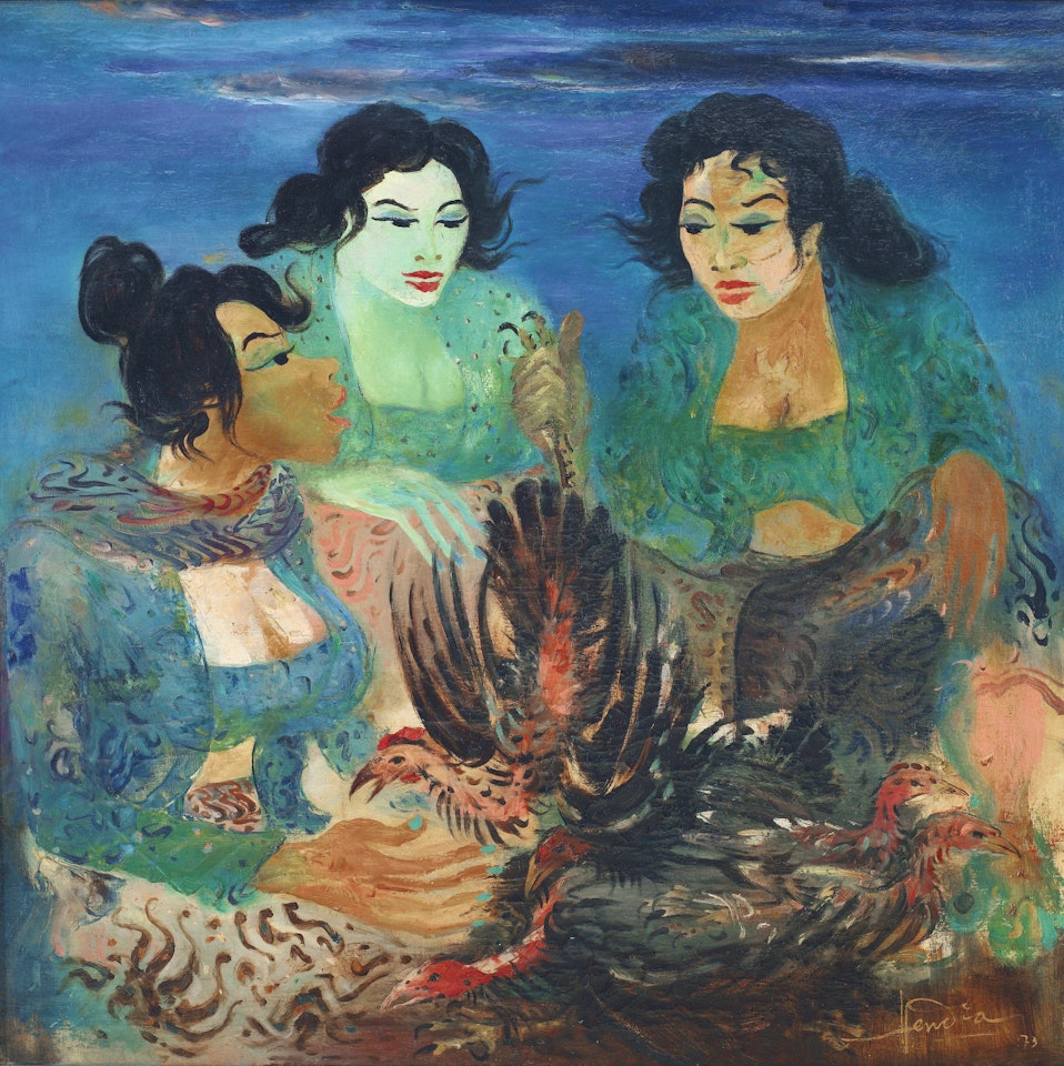 PENJUAL AYAM (CHICKEN SELLERS) by Hendra Gunawan
