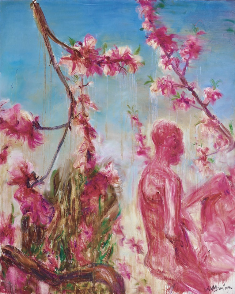 PEACH BLOSSOMS SERIES 2006: BLUE SKY by Zhou Chunya