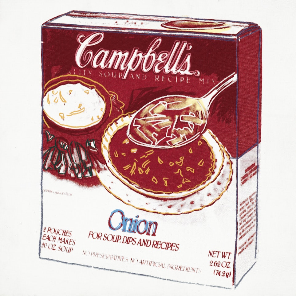 CAMPBELL'S ONION SOUP BOX by Andy Warhol