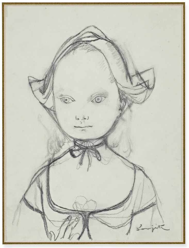 FILLETTE À LA WIFFE by Leonard Tsuguharu Foujita