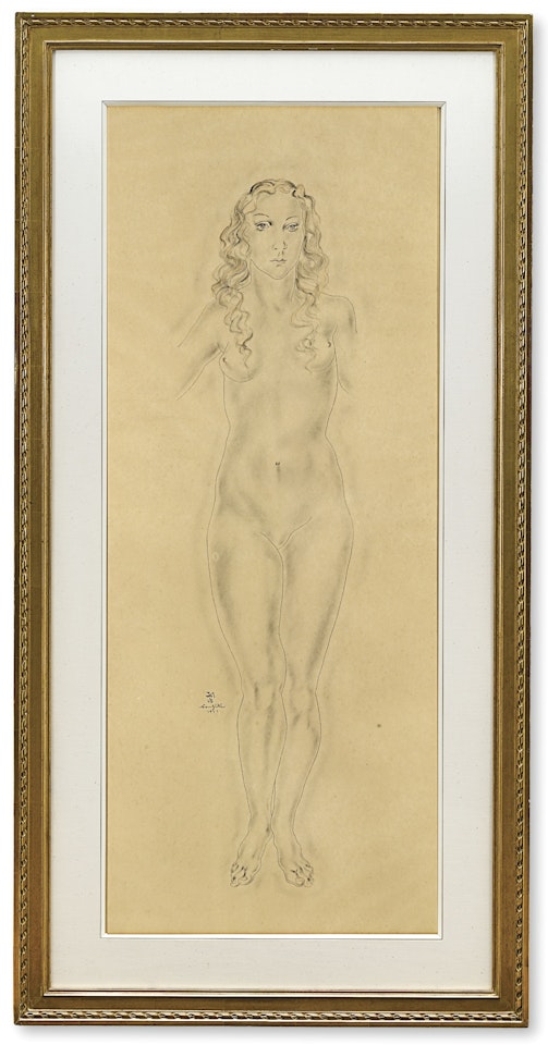 STANDING NUDE by Leonard Tsuguharu Foujita