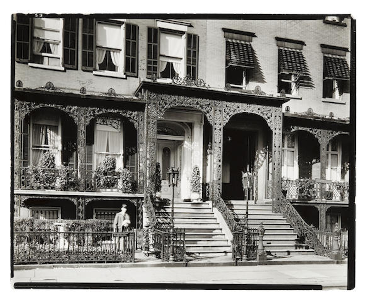 Gramercy Park West, Nos. 3-5 by Berenice Abbott