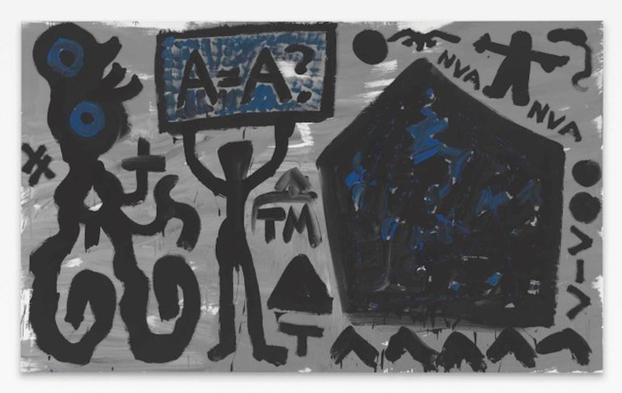 Welt des Adlers VI (World of Eagles VI) by A.R. Penck