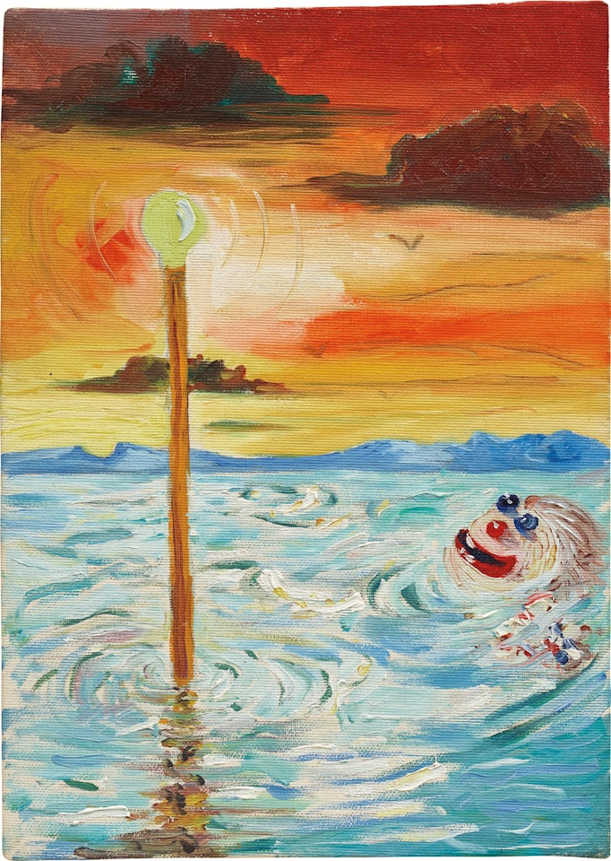 Untitled (Clown) by George Condo