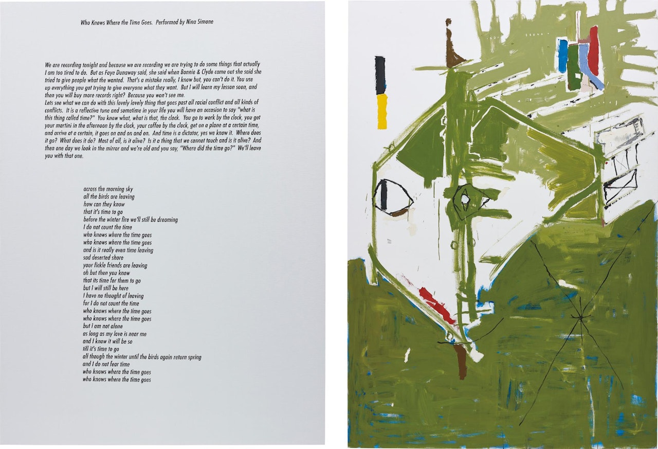 2 works: (i) Who Knows Where the Time Goes Performed by Nina Simone; (ii) Untitled by Richard Aldrich