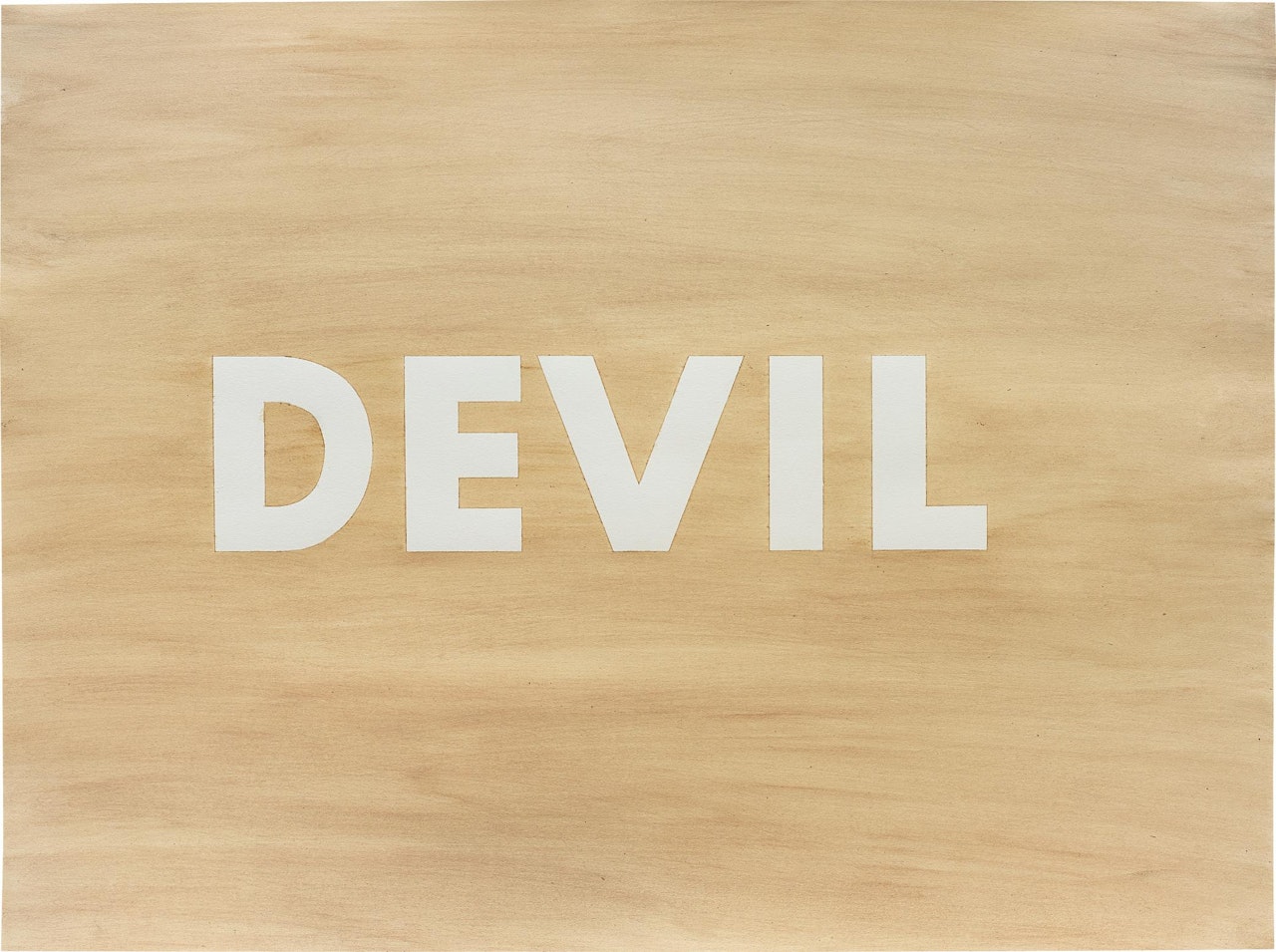 Devil by Ed Ruscha