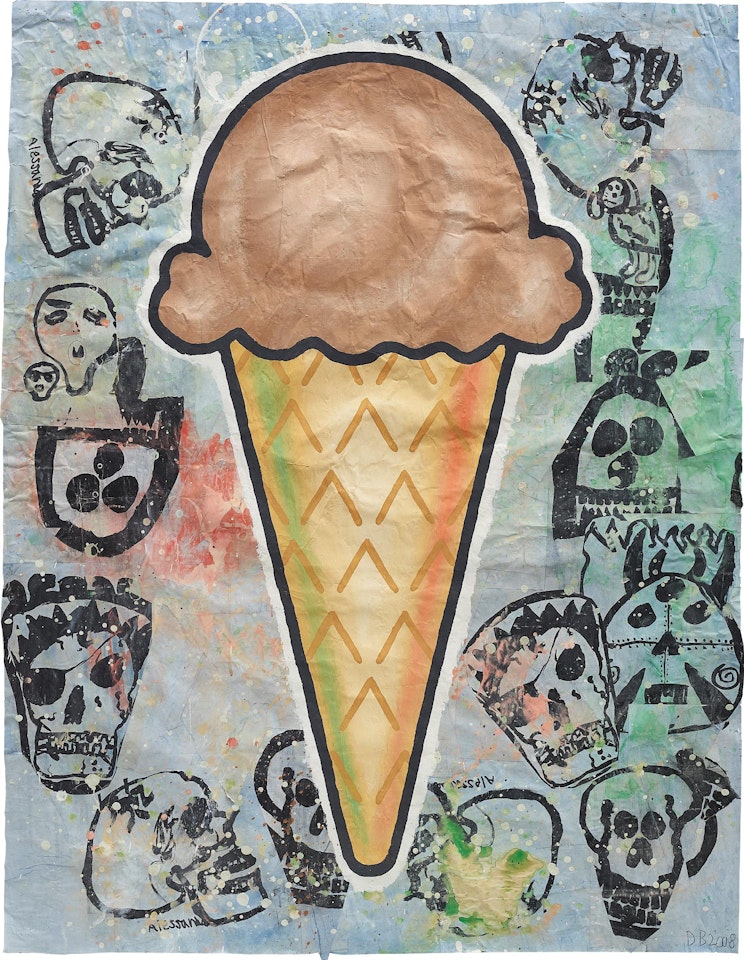 Brown Cone by Donald Baechler