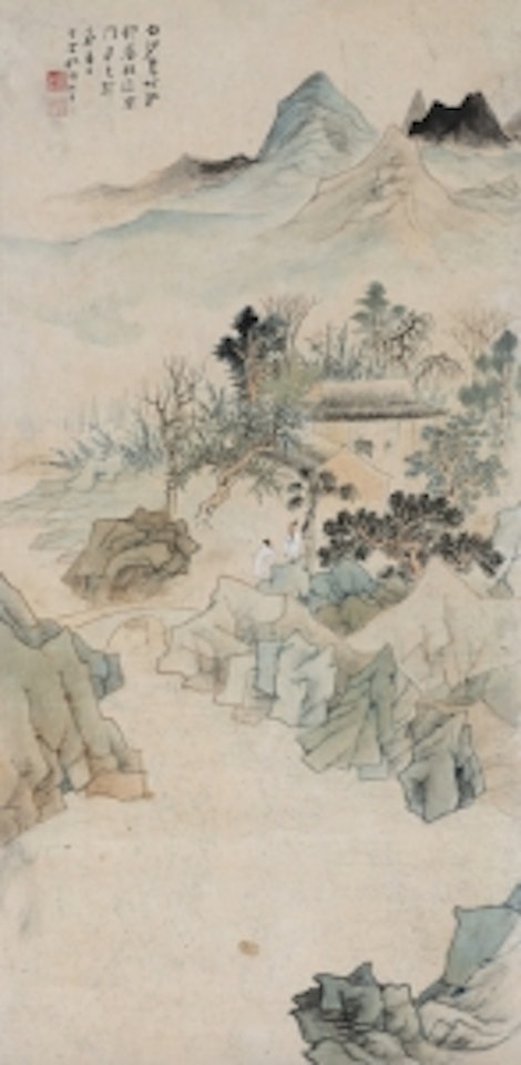 VISITING A FRIEND IN WEST MOUNTAIN by Zhang Daqian