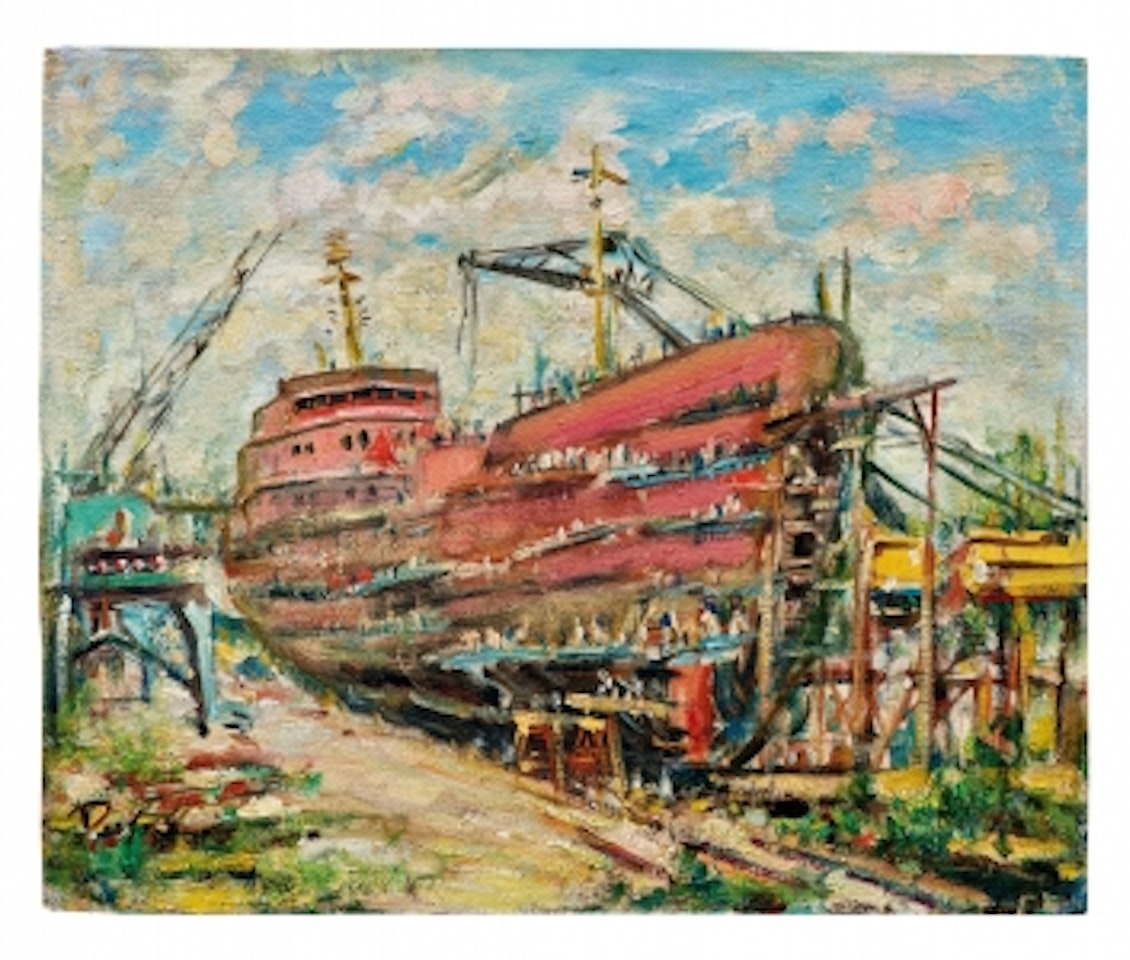 The Shanghai Shipyard by Lin Dachuan