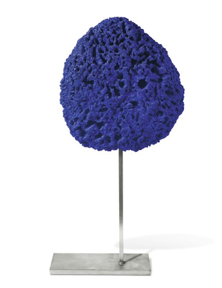UNTITLED BLUE SPONGE SCULPTURE by Yves Klein