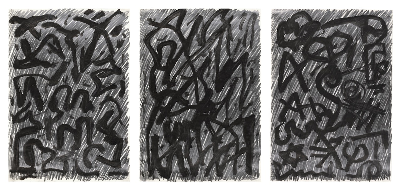 UNTITLED, O.J. (THREE WORKS) by A.R. Penck