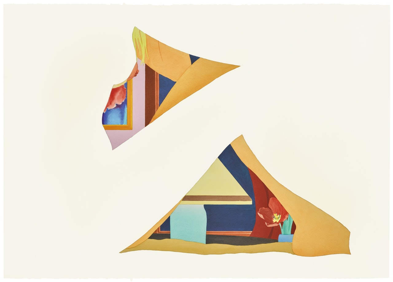 STUDY FOR BEDROOM PAINTING #71 (DOUBLE DROP-OUT), Tom Wesselmann