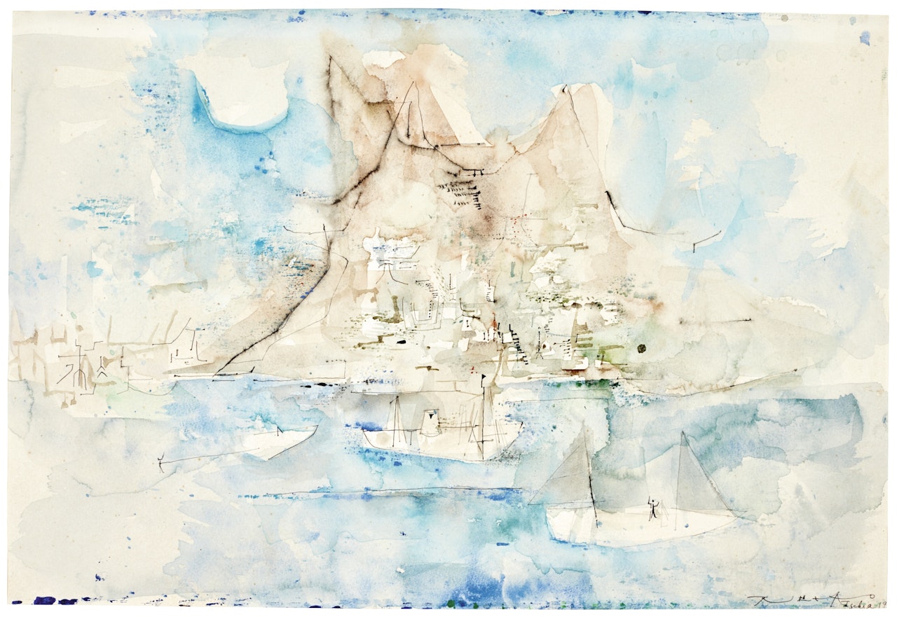 UNTITLED (BARQUES À ISCHIA) by Zao Wou-Ki