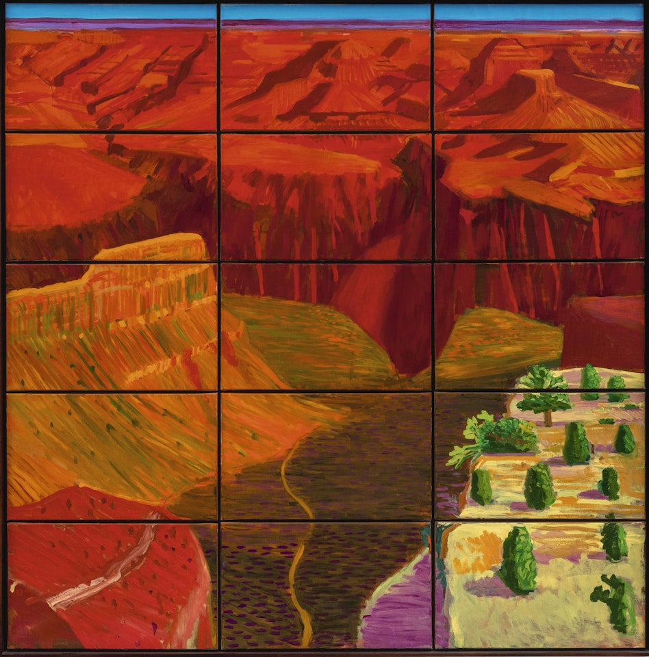 15 CANVAS STUDY OF THE GRAND CANYON by David Hockney