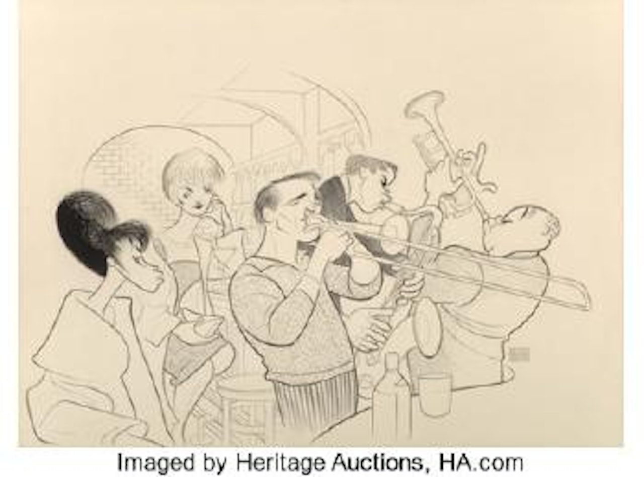 Paris Blues ,
1961 by Al Hirschfeld