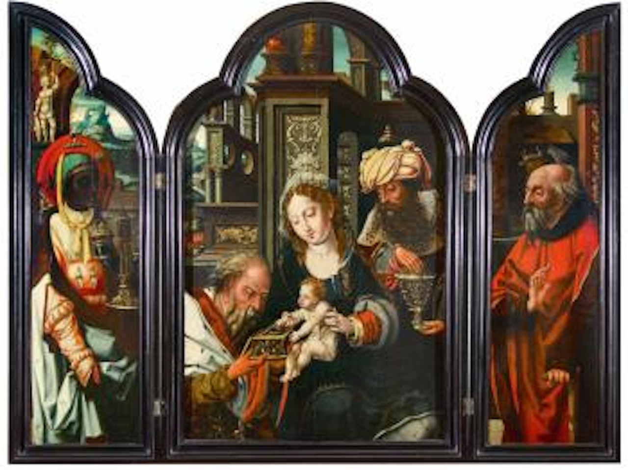 Anbetung der Könige , by Attributed to Pieter Coecke van Aelst I