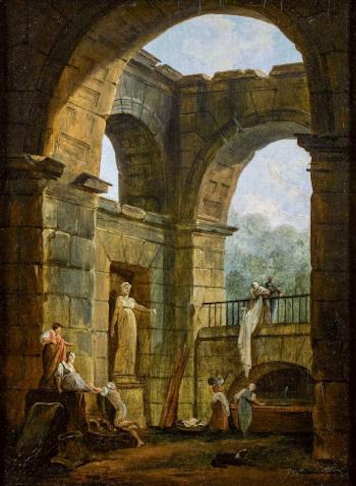 Les Lavandières ,
1760 by Hubert Robert