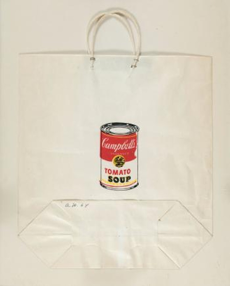 Campbell's Soup Can on Shopping Bag ,
1964 by Andy Warhol