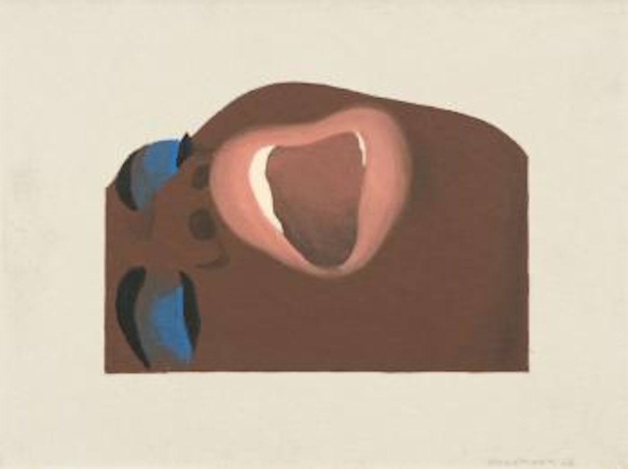Study for Cut Out Brown Face (and Hair) - Study for Face #4 ,
1968 by Tom Wesselmann