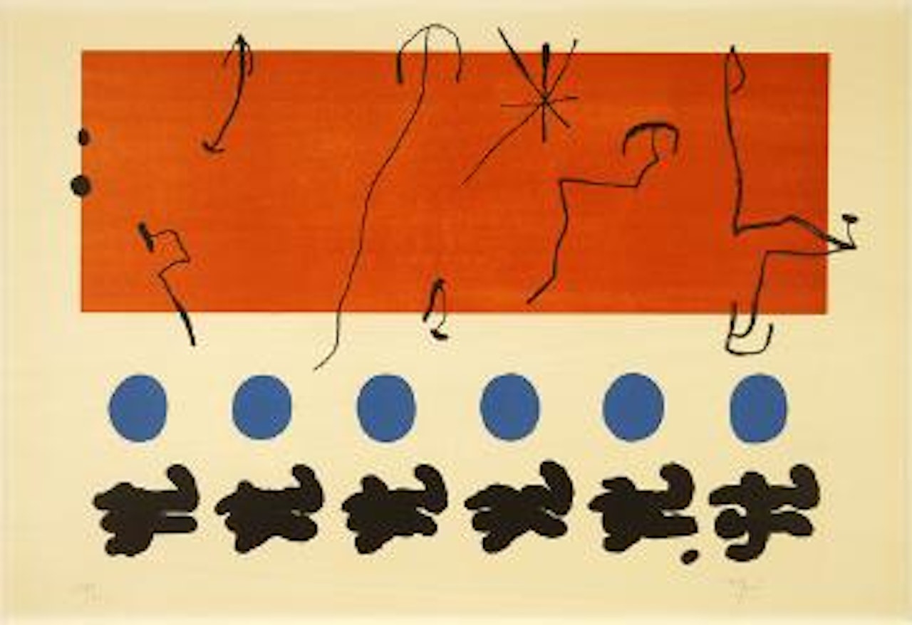 Ciel Rouge ,
1960 by Joan Miró