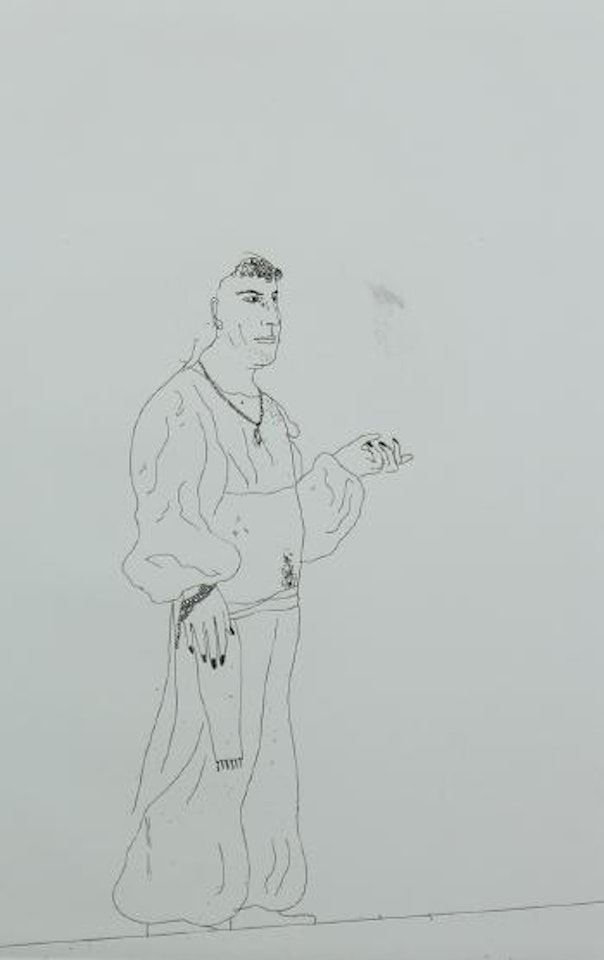 Standing figure ,
1966
-
1967 by David Hockney