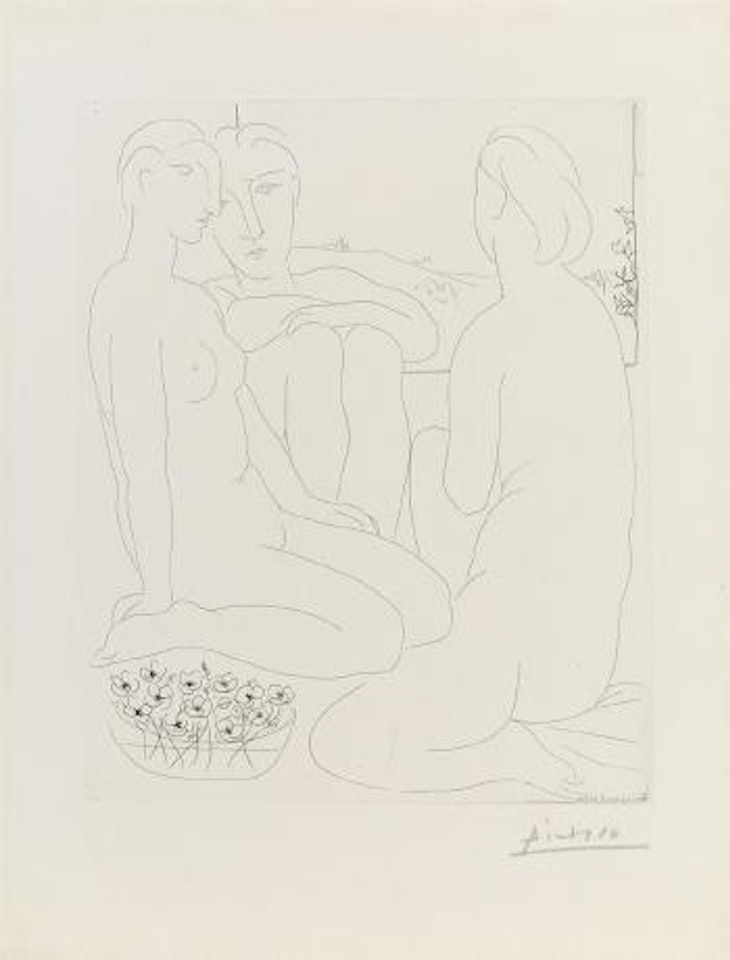 Trois Femmes nues et une Coupe d'Anémones ,
1933 by Pablo Picasso