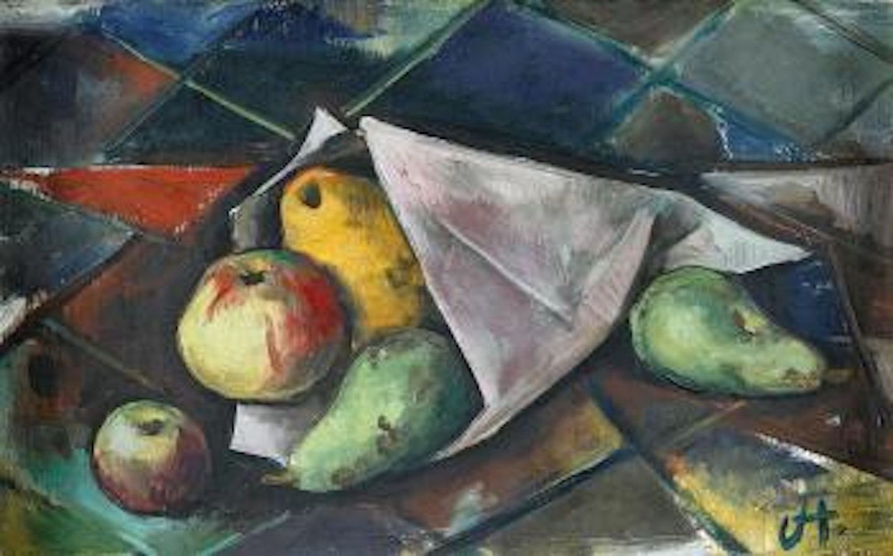 Stillleben mit Äpfeln und Birnen (1) ,
Circa
1920 by Karl Hofer