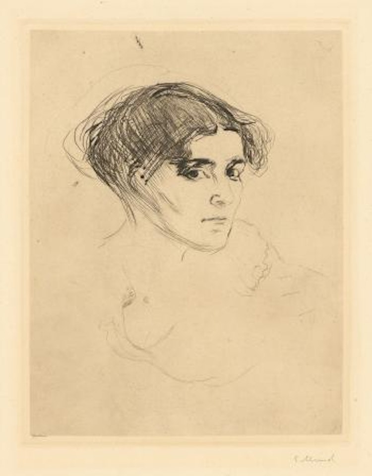 Frauenkopf ,
1902 by Edvard Munch