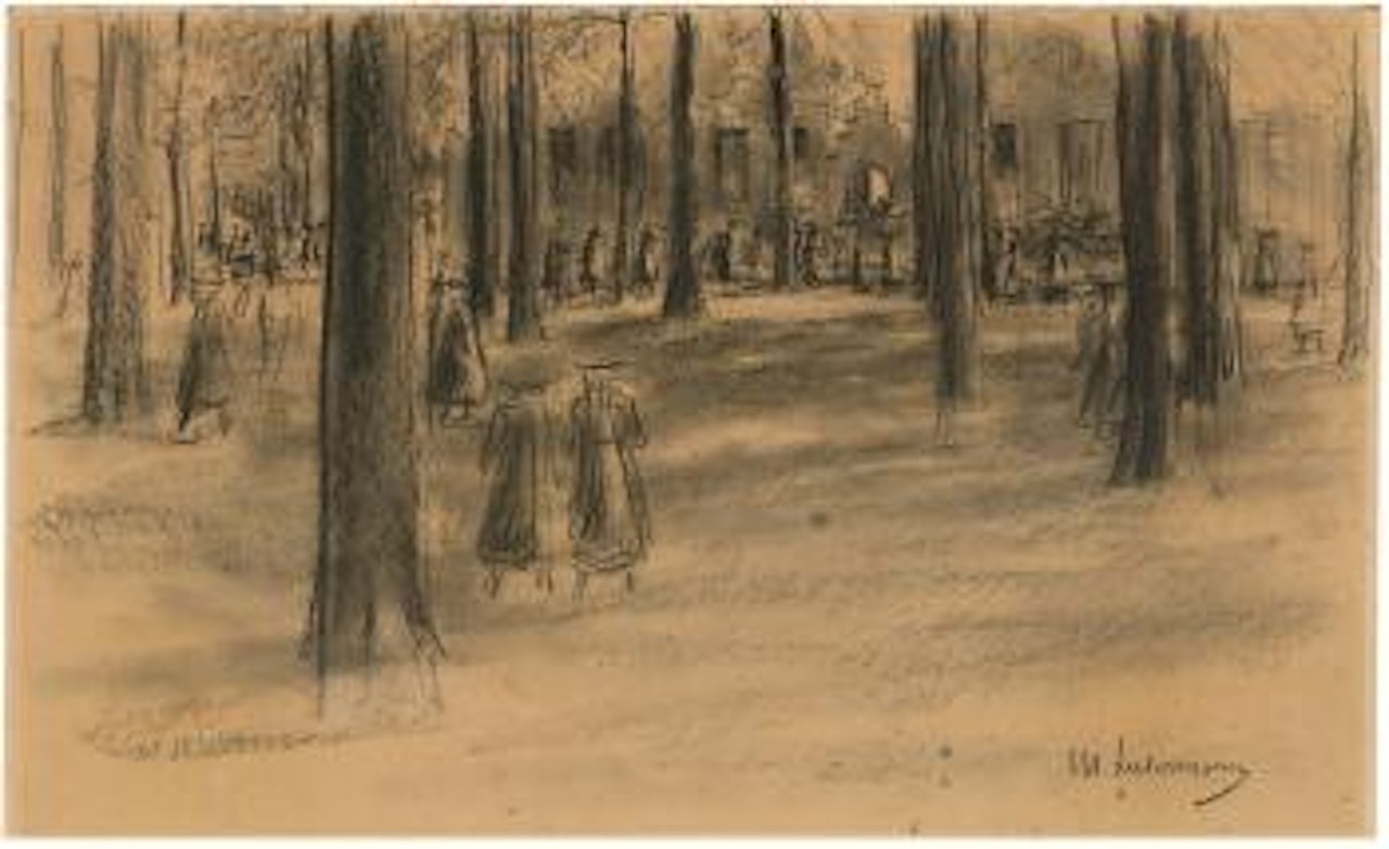 Schulgang in Laren ,
1898 by Max Liebermann