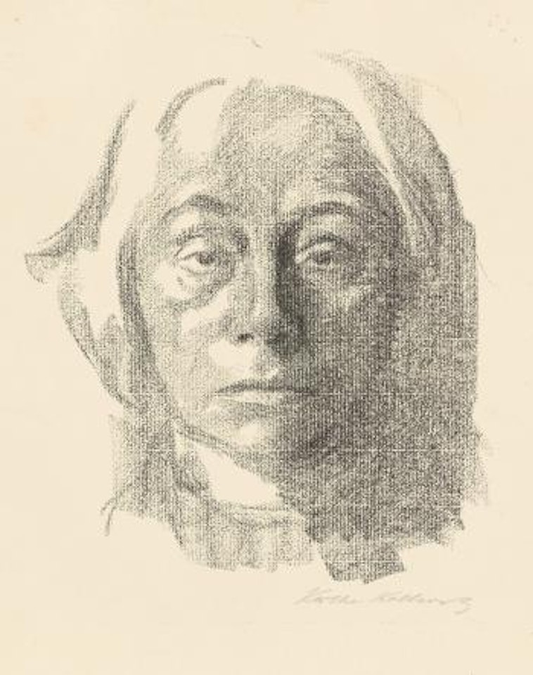 Selbstbildnis ,
1915
-
1931 by Kathe Kollwitz