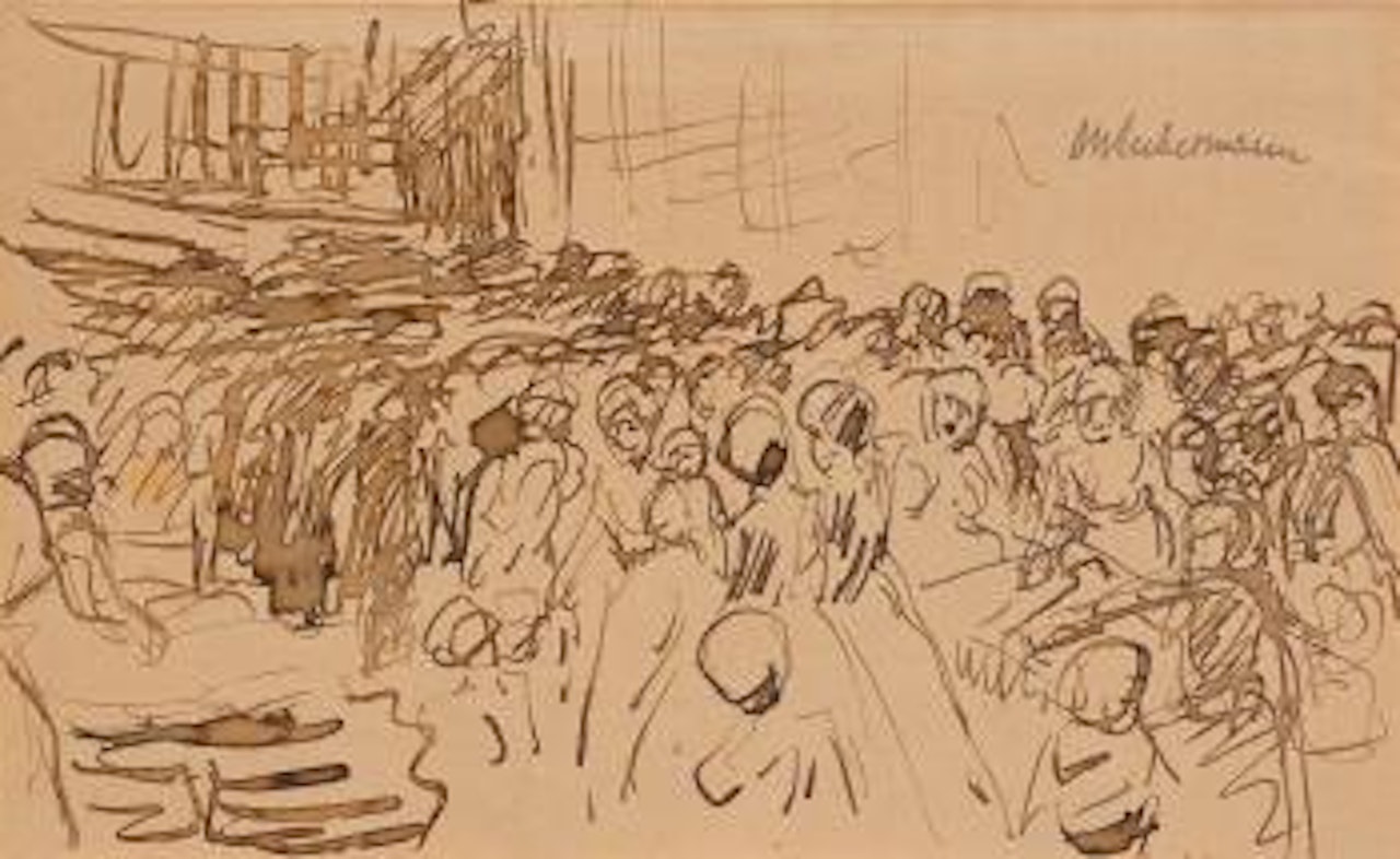 Menschengewühl in der Judengasse (Amsterdam) ,
Circa
1908 by Max Liebermann