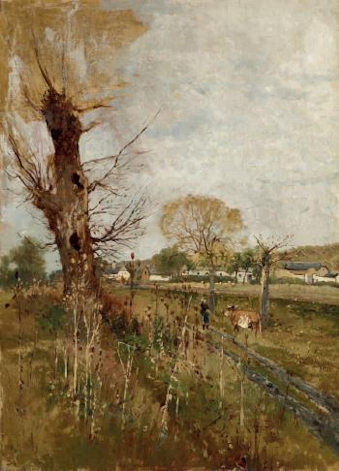 Ungarische Weidelandschaft bei Gödöllö ,
Circa
1883 by Theodor von Hörmann