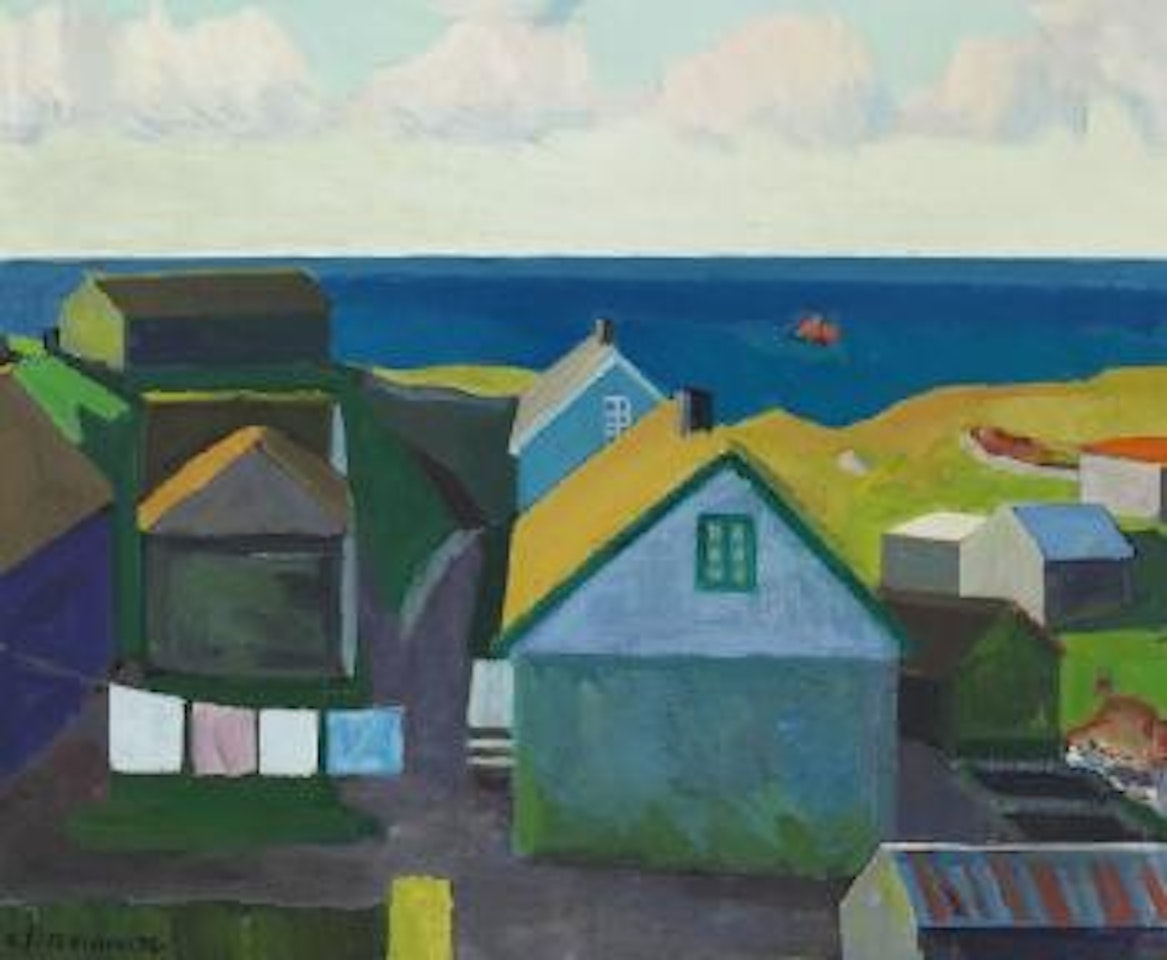 Mykines Village, the Faroe Islands ,
1952 by Samuel Joensen-Mikines
