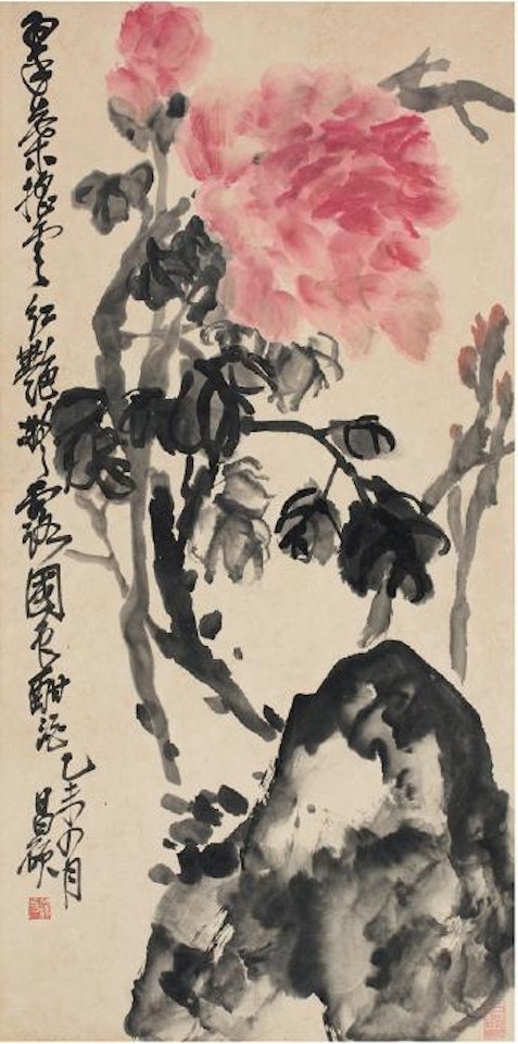 Peony ,
1895 by Wu Changshuo