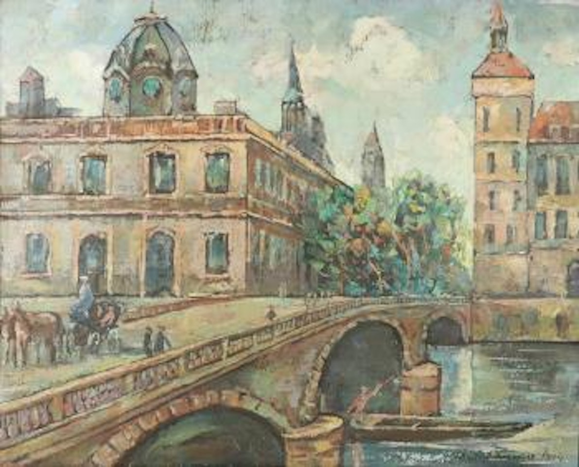 Parisian street scene , by Konstantin Alekseevich Korovin