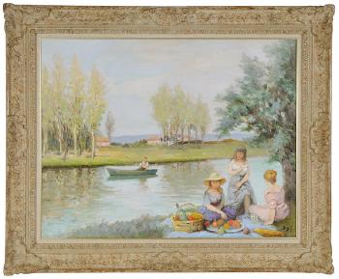Pique nique au bord de l’eau (Les Trois Amies, Claudine, Jacqueline, Corinne) ,
1976 by Marcel Dyf