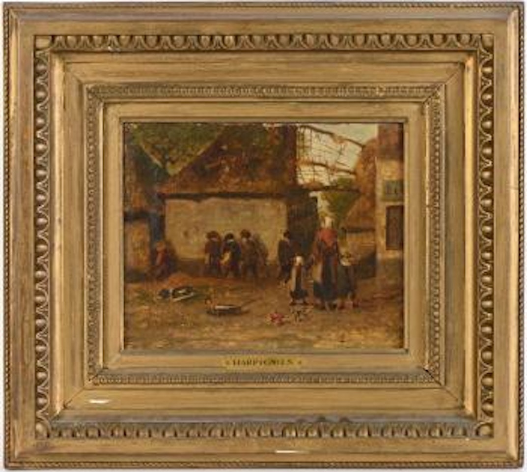 La sortie de l'école ,
1873 by Henri Harpignies