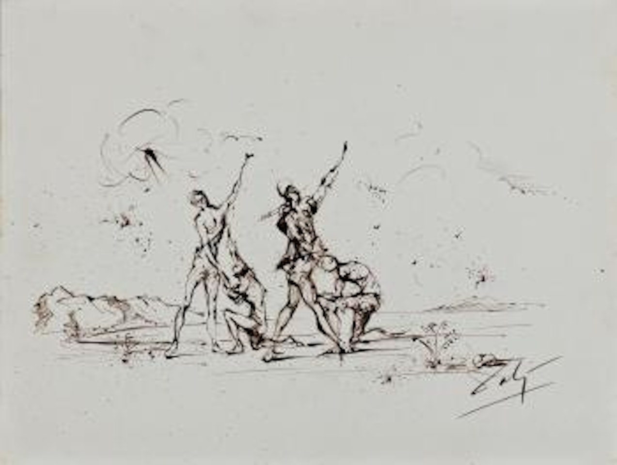 Cavalieri ,
1942 by Salvador Dali