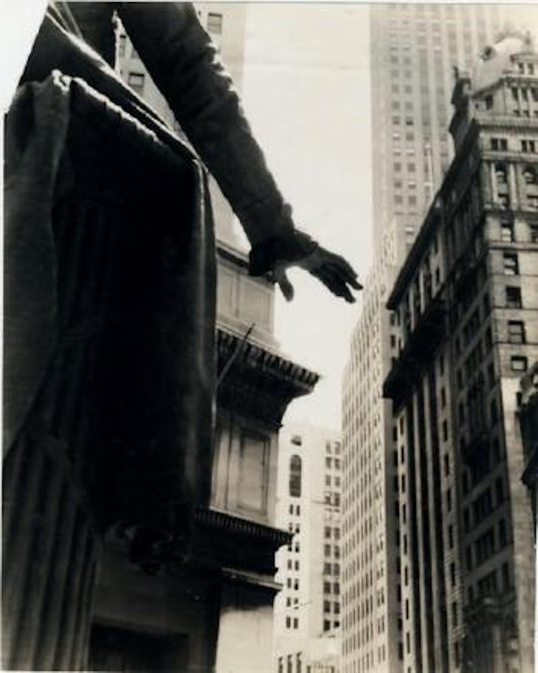 Wall Street, seen from the Federal Reserve Building ,
1938 by Berenice Abbott