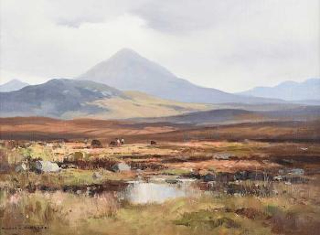 Errigal mountain from Dunlewey, County Donegal , by Maurice Canning Wilks