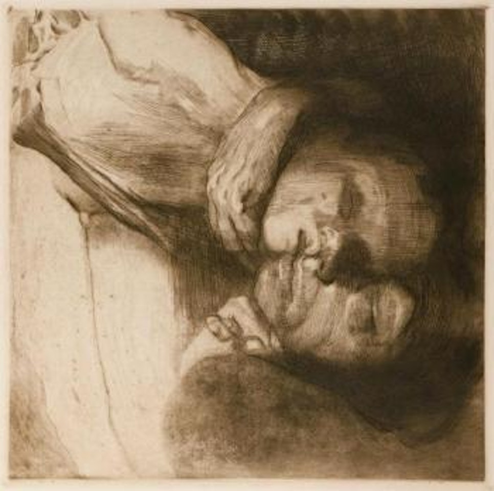 Death, woman, and child /self-portrait ,
Printed
1910 by Kathe Kollwitz