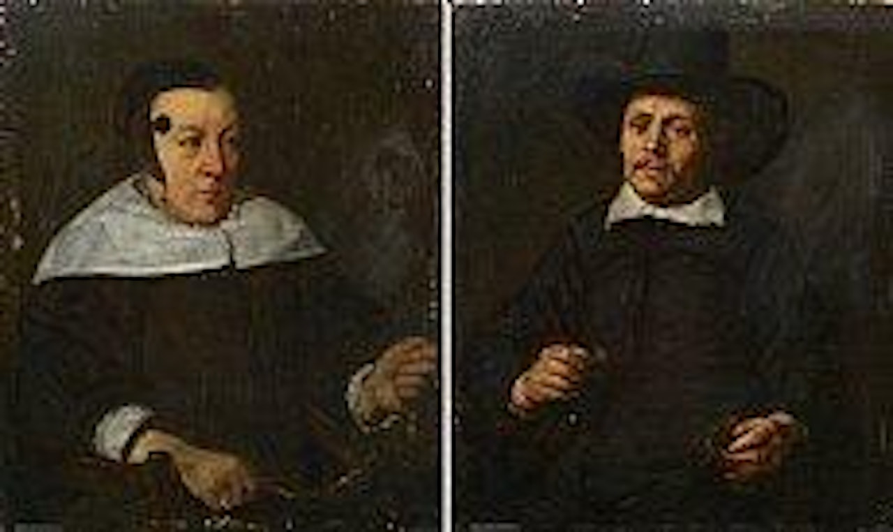 Portrait d'un gentilhomme; Portrait d'une dame de qualité , by Paul Bril