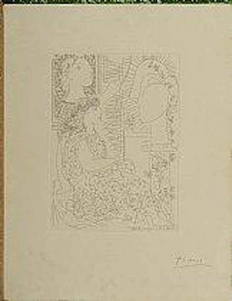 Deux femmes et un buste sculpté ,
1933 by Pablo Picasso