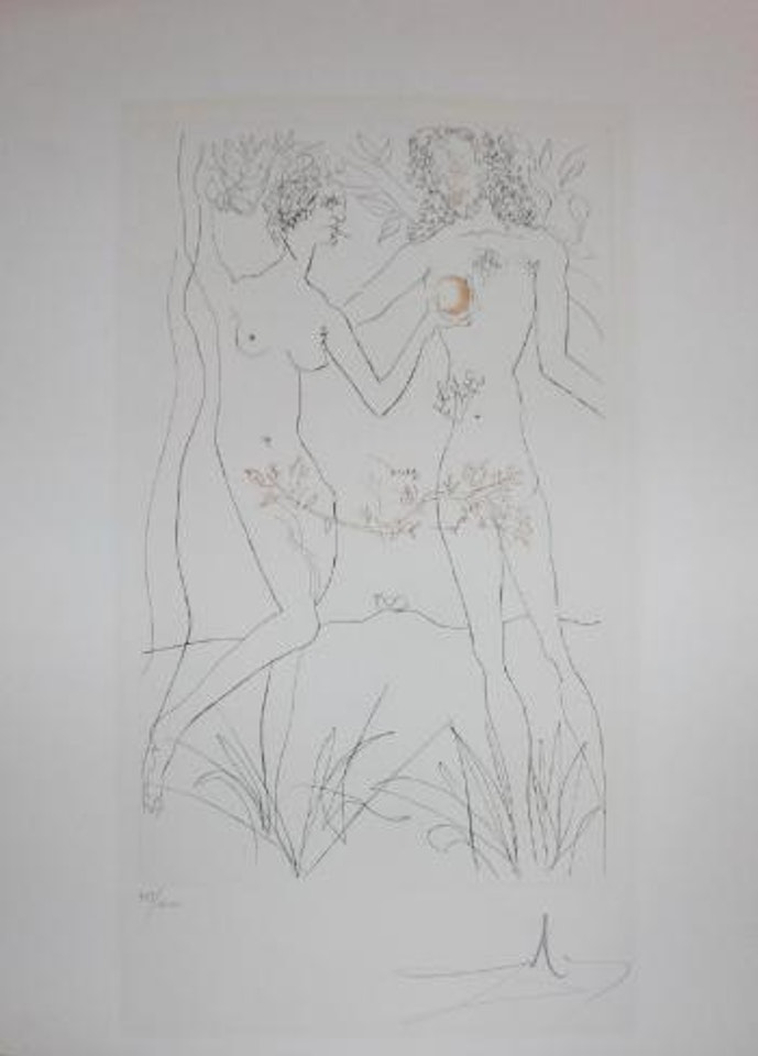Adam and Eve ,
1975 by Salvador Dali